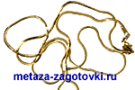 Цепочка плетеная квадратная золотая бижутерия
