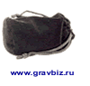 Подарочная упаковка мешочек бархатный черный с круглым дном