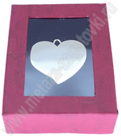 Коробочка для подарков красная картонная с прозрачной крышкой